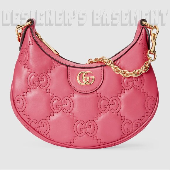 GUCCI mini LION pink GG Matelasse quilted Leather Double G chain crossbody bag🎁 - Picture 10 of 10